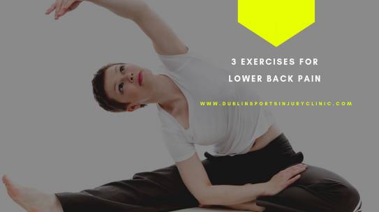 3 Exercises for lower back pain
